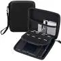 Carry and Storage Case Compatible with Nintendo 2DS - Pinowu Hard EVA Travel Storage Carrying Case Bag with Double Zipper and 8 Game Holders Compatible for Nintendo 2DS (Black)