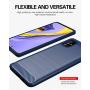 Galaxy A51 case,Samsung A51 case,MAIKEZI Soft TPU Slim Fashion Anti-Fingerprint Non-Slip Protective Phone Case Cover for Samsung Galaxy A51(Red Brushed TPU)