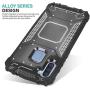 CasemartUSA Phone Case for [Samsung Galaxy A11], [Alloy Series][Gun Metal] Aluminum Metal Plate Military Grade Shockproof Protective Cover for Samsung Galaxy A11 (Verizon, AT&T, Metro, T-Mobile)