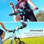 Detachable Bike Phone Mount, 360° Rotatable Bicycle & Motorcycle Handlebar Cell Phone Holder Universal fit for iPhone Xs Max XR X 6S 6 7 8 Plus, Galaxy S9 S10 S10e Note 9, Other 4-6.5" Phones Cycling