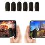 Finger Sleeve, Breathable PUBG Mobile Game Controller Finger Sleeve Touch Screen Finger Cot with Conducting Wire Fiber for Mobile Game, Rules of Survival, for Android iOS Tablet (6 Pack)