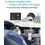 boomee Magnetic Car Air Vent Phone Holder Universal Cell Phone Bracket Stand for Car L Shape Magnetic Phone Holder in Car 360°Rotation Magnetic Car Mount (Silver)