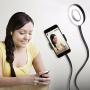 Sokani Selfie Ring Light with Cell Phone Holder and Stand Bracket for YouTube TIK Tok Tiktok Video Live Stream Makeup Dimmable LED Circle RingLight for iPhone Android Mobile Smartphone