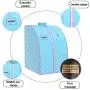 KUPPET Portable Folding Steam Sauna-2L One Person Home Sauna Spa for Full Body Slimming Loss Weight w/Chair, Remote Control, Steam Pot, Foot Rest, Mat Light Blue KUPPET Portable Folding Steam Sauna-2L One Person Home Sauna Spa for Full Body Slimming Loss Weight w/Chair, Remote Control, Steam Pot, Foot Rest, Mat Light Blue