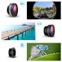 3 in 1 Clip-On 180 Degree Supreme Fisheye Lens, 0.67X Wide Angle Lens, 10X Macro Lens Kit for iPhone 6/ 6S/6Plus, iOS &Android Smartphones