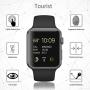 Tourist [3 Pack] Compatible for Apple Watch Tempered Glass Screen Protector 42mm Series 3/2 / 1, 9H Hardness, Anti-Fingerprint, Anti-Bubble Easy Installation [Only Covers The Flat Area (3 Pack)