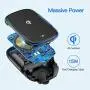KLT Wireless Car Charger Mount 15W Qi Fast Charging Auto-Clamping Windshield Dash Air Vent Car Phone Holder Compatible with iPhone 11/11 Pro/11 Pro Max/XS/X/XR, Samsung S10/S10+/S9/S9+/S8/S8+, etc