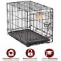 MidWest Homes for Pets Dog Crate | iCrate Single Door & Double Door Folding Metal Dog Crates | Fully Equipped