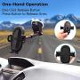 Suction Cup Phone Holder Windshield/Dashboard/Window, Universal Dashboard & Windshield Suction Cup Car Phone Mount with Strong Sticky Gel Pad,Compatible W/iPhone, Samsung &Other Smartphone
