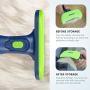 IOKHEIRA Dog Shedding Brush, Professional Dog Brush for Shedding with Quick Self-Cleaning Button, Effectively Reduces Shedding by Up to 95% for Dogs and Cats