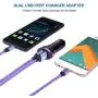 Type C, Wall Charger, Car Charger, AndHot USB Charging Block Plug+ 2PC Fast USB C Cable 6ft for Samsung Galaxy Note 10 S20+ S10 S9 A50 A10E A20E A51 A20S A01, LG Stylo 5 6, Moto G8 G7, Google Pixel 3a