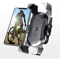 Bike Phone Mount,Phone Holder for Motorcycle - 360°Rotation Bike Mount,One-Switch Lock,Universal Bike Phone Holder Compatible with iPhone 11 Xs Max XR X 8 7 6 Plus Samsung S10+ S9 S8, Note 10 9 8