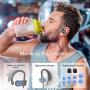 Mpow Flame Bluetooth Headphones V5.0 IPX7 Waterproof Wireless headphones,Bass+ HD Stereo Wireless Sport Earbuds, 7-9Hrs Playtime, cVc6.0 Noise Cancelling Mic for Home Workout,Running,Gym Blue Grey