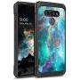 BENTOBEN LG K51 Case, LG Reflect Case, LG Q51 Case, Slim Fit Glow in The Dark Shockproof Hybrid Hard PC Soft TPU Bumper Two Layers Protective Girls Women Men Cover for LG K51/Q51 (2020), Space Nebula