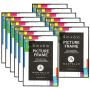 Mantello Front Loading Picture Frame 4x6 Inch, Black, 12-Pack