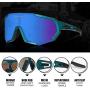 Queshark Cycling Sunglasses Bike Glasses for Men Women with 3 Lens Anti-UV400
