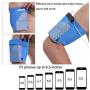 Universal Sports Armband for All Phones. Cell Phone Armband for Running, Fitness and Gym Workouts (iPhone X/8/7/6/Plus,Samsung Galaxy S9/S8/S7/S6/Edge/Plus & LG, Google & More) Blue, Medium