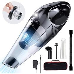 Handheld Vacuum,hand held vacuum cordless rechargeable with 7000PA Powerful Suction, Light Weight handheld vacuum cordless for Home/Car, House and Wood floors Cleaning,Wet Dry Vac