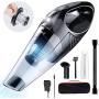 Handheld Vacuum,hand held vacuum cordless rechargeable with 7000PA Powerful Suction, Light Weight handheld vacuum cordless for Home/Car, House and Wood floors Cleaning,Wet Dry Vac