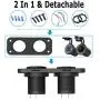 Quick Charge 3.0 USB Car Socket, Waterproof QC 3.0 Dual USB Car Charger with Touch Switch and One 200W Cigarette Lighter Adapter for Rocker Switch Panel on 12V/24V Car, Marine, Boat, Motorcycle, Truck Quick Charge 3.0 USB Car Socket, Waterproof QC 3.0 Dual USB Car Charger with Touch Switch and One 200W Cigarette Lighter Adapter for Rocker Switch Panel on 12V/24V Car, Marine, Boat, Motorcycle, Truck