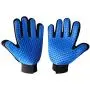 Pet Grooming Glove,Gentle Deshedding Brush Glove Efficient Pet Hair Remover Mitt,Enhanced Five Finger Design,Breathable & Comfortable for Dog,Cat,Horses with Long/Short Fur,1 Pair