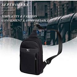 SEPTWOLVES Sling Casual Daypack,Lightweight Waterproof Chest Bag for Men Women Boys