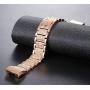 Valchinova Fitbit Charge 2 Band with Bling Rhinestone Adjustable Metal Fitbit Charge 2 Strap Bracelet Replacement Black Silver Rose Gold (Rose Gold)