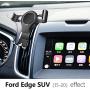 LUNQIN Car Phone Holder for Ford Edge SUV 2015-2020 Auto Accessories Navigation Bracket Interior Decoration Mobile Cell Phone Mount