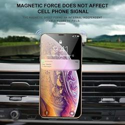 boomee Magnetic Car Air Vent Phone Holder Universal Cell Phone Bracket Stand for Car L Shape Magnetic Phone Holder in Car 360°Rotation Magnetic Car Mount (Black)
