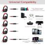 Bluetooth Over Ear Headphones, OneOdio Wired Gaming Stereo Headsets w/Detachable Mic for PS4, Xbox one, PC, Cell Phones, Office, Wireless Headset w/ 30 Hrs Play Time - Studio Wireless(Y80B)