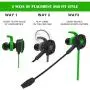 Wired Gaming Earphone with Adjustable Mic for PS4, Laptop Computer, Cellphone, maxin E-Sport Earburds with Portable Earphone Bags, Snug Soft Design, Inline Controls for Hands-Free Calling (Green) Wired Gaming Earphone with Adjustable Mic for PS4, Laptop Computer, Cellphone, maxin E-Sport Earburds with Portable Earphone Bags, Snug Soft Design, Inline Controls for Hands-Free Calling (Green)