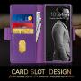 FYY Case for Samsung Galaxy Note 20 Ultra 6.9", Luxury [Cowhide Genuine Leather][RFID Blocking] Wallet Case, Flip Folio Case with Kickstand Function and Card Slots for Galaxy Note 20 Ultra 6.9" Purple