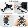Niluoya Bike Motorcycle Phone Mount, Cycling Trainer, Adjustable 360°, Accessories, Handlebar, Bicycle Holder for iPhone 11 Pro X XS MAX XR 8 Plus, Samsung Galaxy, 4.5-7.2 inches Cell Phones