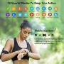 MorePro 18 Sports Mode Smart Watch with Music Control, DIY Screen Fitness Tracker with Blood Oxygen Heart Rate Monitor, Sleep Tracker with Pedometer Step Calories Counter for Men Women