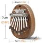 Mr.Power 8 Key Mini Kalimba African Finger Thumb Piano Pendant Marimba Gift for Beginners