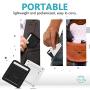 Elimoons Phone Stand, 4 Pack Cell Phone Stand, Universal Foldable Tablet Stand Multi-angle Pocket Desktop Holder Cradle Compatible Phone XR XS Max X/8/7 Plus/7/6s/6/5/4 SE, Tablets(6-11"), Black/White