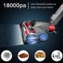 Vacuum Cleaner, 18Kpa Super Suction Vacuum Cleaner, 4 in 1 Corded Stick Vacuum, Easy Empty Dirt Bin, Lightweight& Versatile, Handheld Vacuum with Upgraded LED Motorized Brush for Carpet& Hardwood