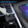 Criacr [Upgraded Version] Bluetooth FM Transmitter for Car, Wireless FM Radio Transmitter Adapter Car Kit, Dual USB Charging Ports, Hands Free Calling, U Disk, TF Card MP3 Music Player
