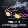 Speedo Womens Swim Goggles Mirrored Vanquisher 2.0