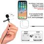 Lavalier Lapel Microphone, Kuyang 2 Pack Omnidirectional Mic for Smartphone, Desktop PC Computer, DSLR, Recording Mic for Podcast, YouTube, Vlogging, and Interview