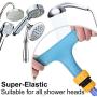 IN HAND Handheld Shower Sprayer Rinser, No Installation Slip-on Dog & Cat Bathing Tool Pet Shower Attachment Hose for Shower and Sink, 7 Foot Hose-Stretch Fits Most Faucets