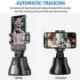 Portable All-in-one Smart Selfie Stick, 360° Rotates Auto Face & Object Tracking Vlog Shooting Smartphone Mount Holder