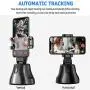 Portable All-in-one Smart Selfie Stick, 360° Rotates Auto Face & Object Tracking Vlog Shooting Smartphone Mount Holder