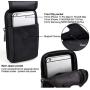 VIIGER Multipurpose Canvas Vertical Smartphone Pouch Cell Phone Holster with Belt Loop Pouch Bag Belt Pouch for Men iPhone 11 Pro Max Holster Case Phone Belt Holder for iPhone Xs Max/Xr/6s/7/8 Plus