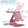 Adjustable Cell Phone Stand, Abdodar Aluminum Desktop Phone Holder Cradle Dock Fully Foldable, Compatible with All Mobile Phone Adjustable Cell Phone Stand, Abdodar Aluminum Desktop Phone Holder Cradle Dock Fully Foldable, Compatible with All Mobile Phone