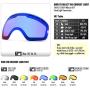 COPOZZ Ski Goggles, G1 OTG Snowboard Snow Goggles for Men Women Youth, Interchangeable Double Layer Anti Fog UV Protection Lens, Polarized Goggles Available