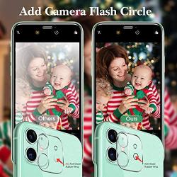 [3 Pack] PECHE Camera Lens Protector for iPhone 11 Clear [Add Cameras Flash Circle] Ultra-thin 9H Tempered Glass HD Anti-Scratch for Apple iPhone 11 Camera Len Screen Protector Easy Install [6.1]