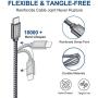 CLEEFUN USB Type C Charger Cable [5-Pack, 3/3/6/6/10 ft], USB C Fast Charging Cable Nylon Braided Compatible with Samsung Galaxy Note 10/10+/9/8, S10E S10 S9 S8 Plus, A71 A51 A50 A30 A20