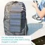 Solar Charger 25000mAh, FEELLE Solar Power Bank with 4 Solar Panels Outdoor Waterproof Solar Phone Chargers with Dual 2.1A USB Ports for Smart Phone, Tablets, Camera, ect.