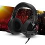 Tosuny Gaming Headset, ABS Gaming Headset Lighting Headphone with Microphone, Gaming Headset Over Ear Headphone with Soft Breathable Earmuffs for Mobile Phone Computer(Black)